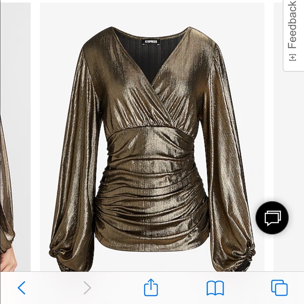 Metallic top from Express